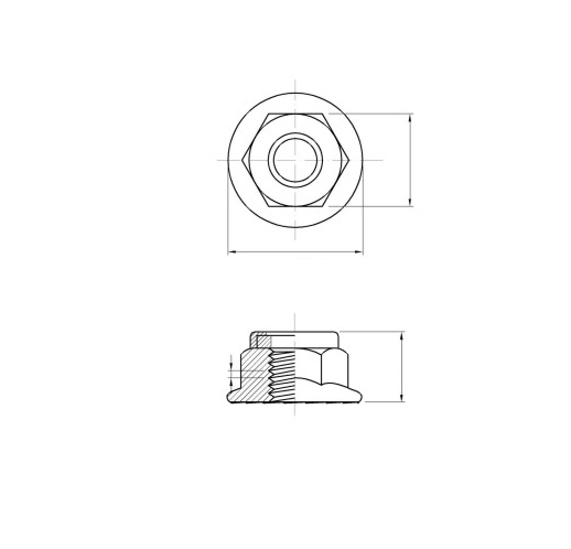 Nylon Insert Flange Lock Nut